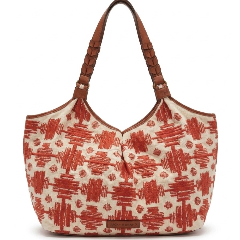 Lucky Brand Vintage Majorca Canvas Hobo Tote